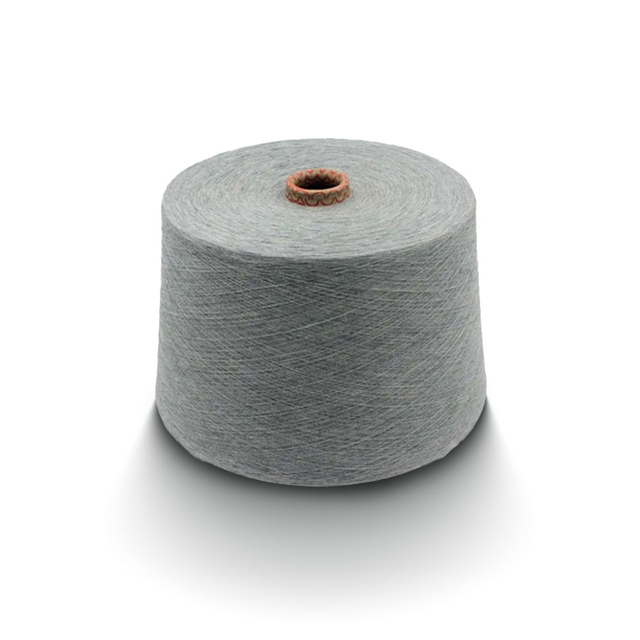 Ring Spun 100% Poliéster Color gris melange